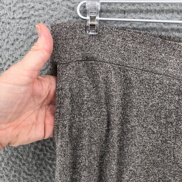 J Jill Pants Womens Medium Petite Gray Wearever Marled Crop Pull On Cuffed Ankle - Picture 5 of 13